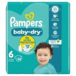Pampers Baby-Dry Nappies Size 6 (33 Piece)